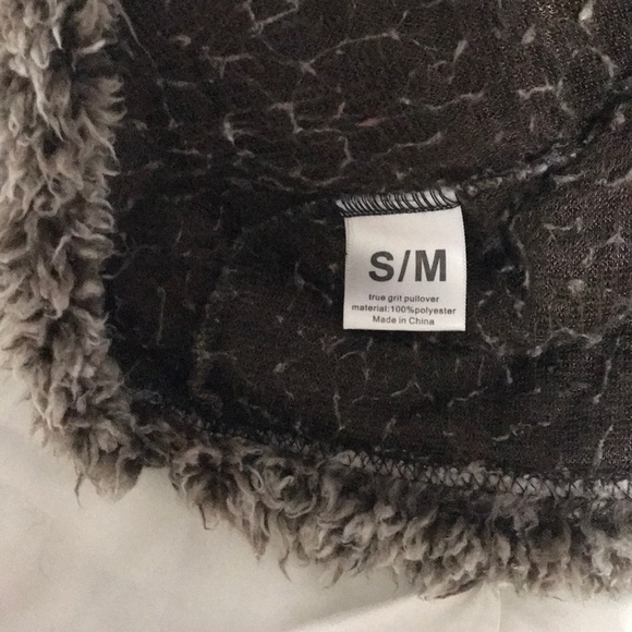 True Grit fuzzy winter quarter zip size S/M - Picture 2 of 2